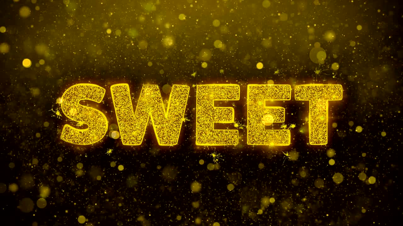 황금 반이는 반이는 입자 애니메이션에 대한 달한 텍스트