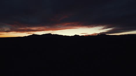 Mountain-Silhouette-with-colorful-sunset