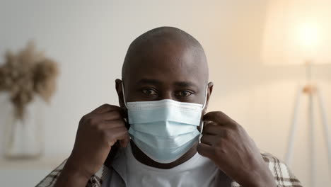 man wearing a mask