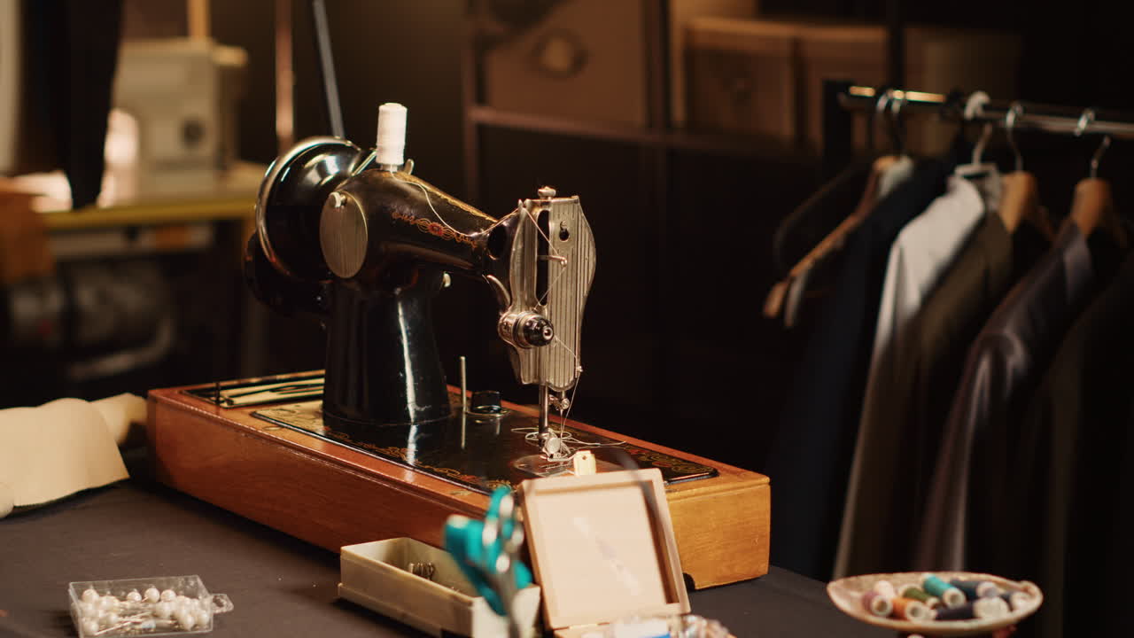 Fashion atelier sewing machine and tools