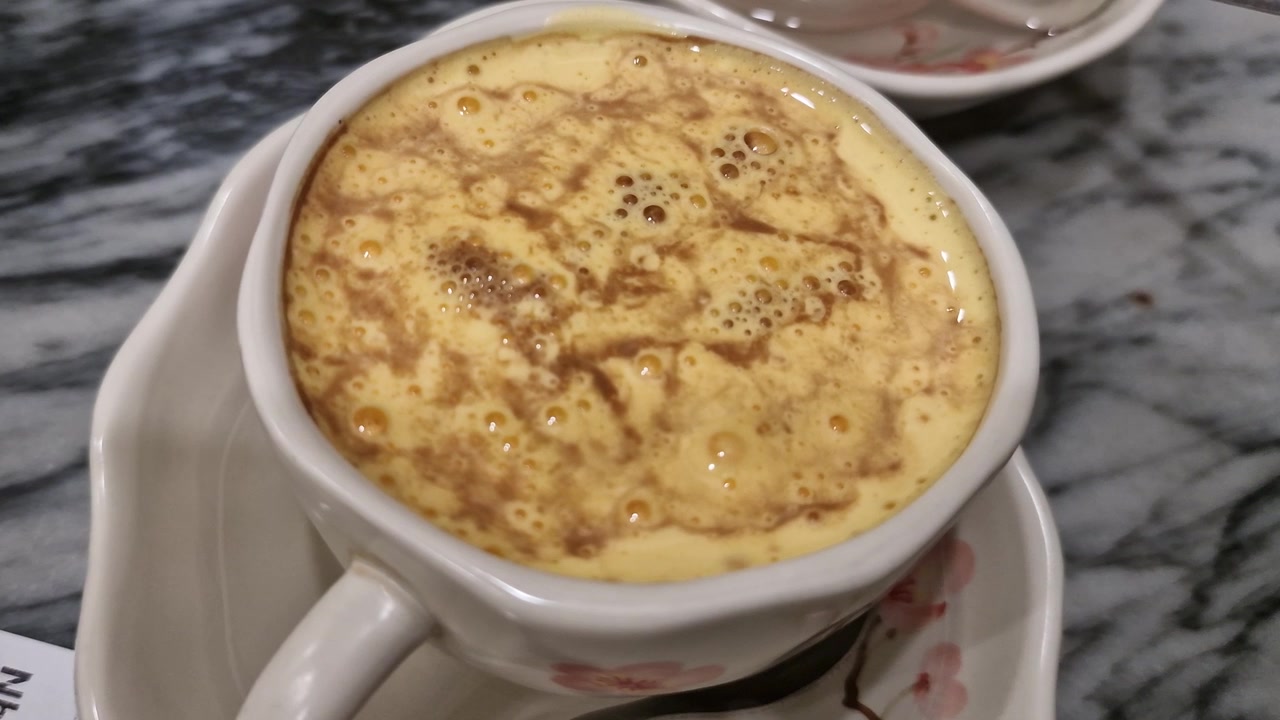 Café com Ovo, Bebida Típica Local em Hanói, Vietnã, Close-up