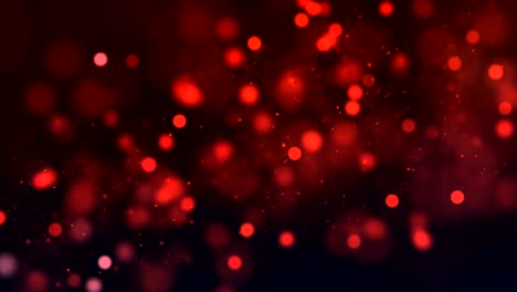 fondo abstracto con brillantes chispas de bokeh. animación suave. para su logotipo\texto. partículas de bokeh rojo abstracto bucle sin costuras