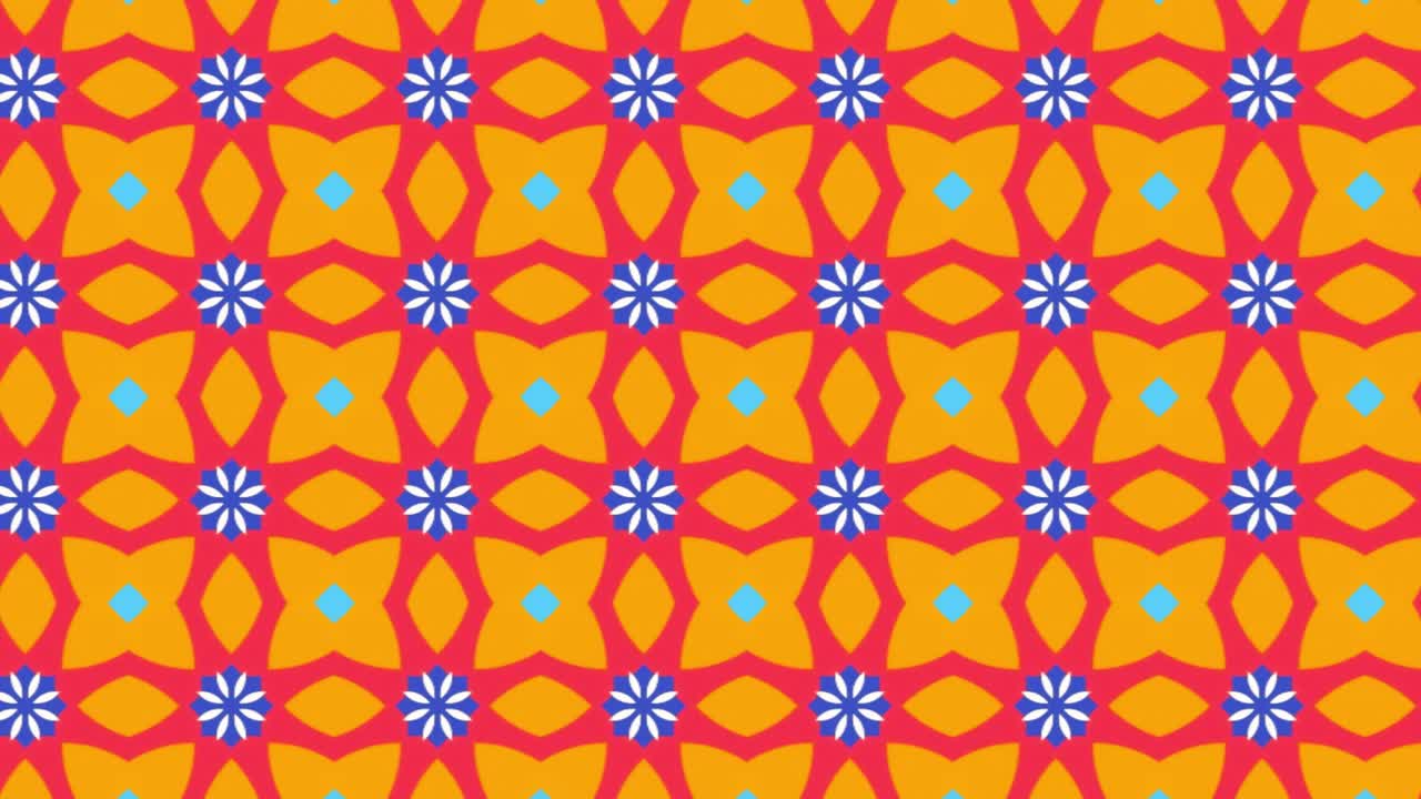 Trendy geometric ethnic abstract colorful background, triangle, square