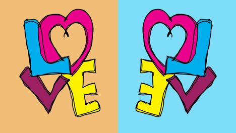 niños dibujando arte pop fondo sin costuras con tema de amor