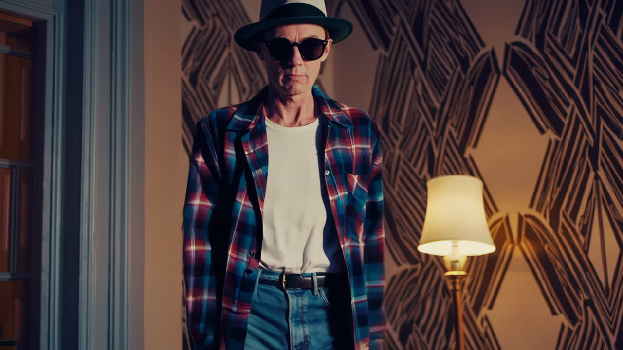 Stylish People in Fashionable Clothing