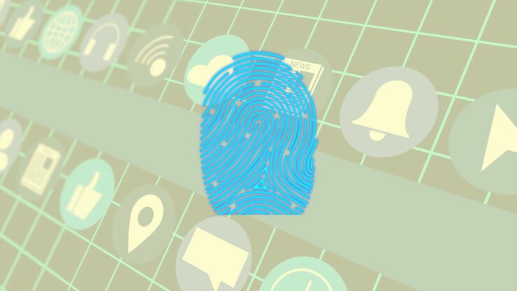 Animation of digital icons and data processing over grid