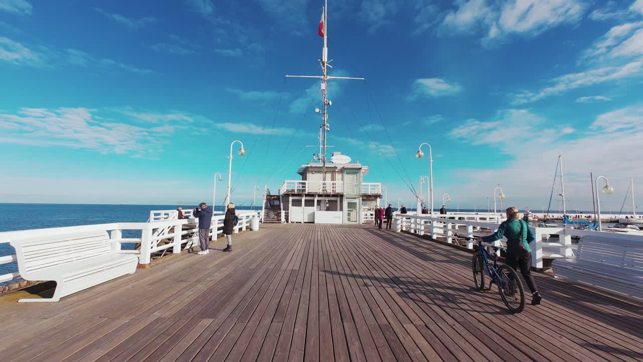 Sopot Pier in Poland on a Sunny Day