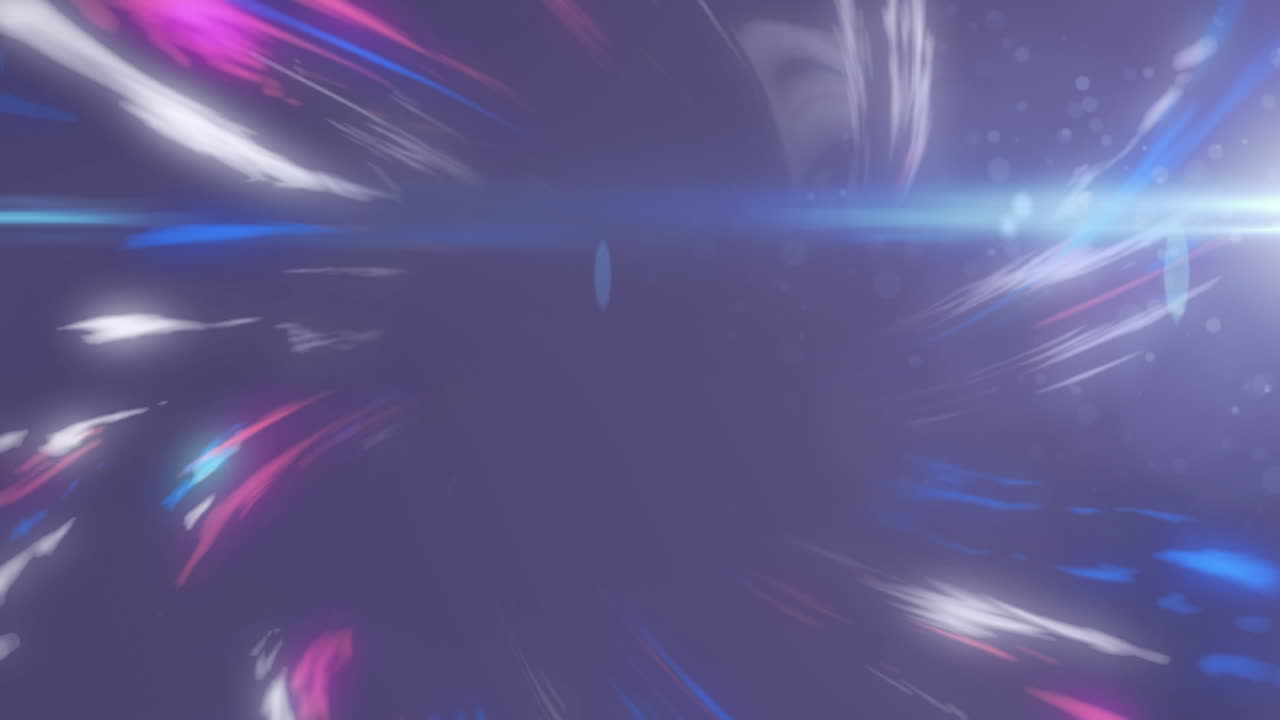 animación de rastros de luz sobre fondo negro