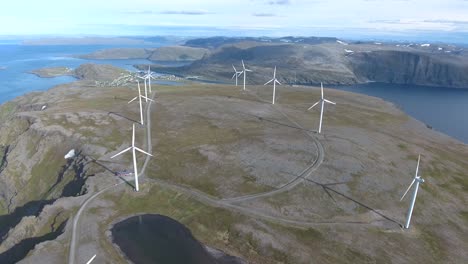 windmills for electric power production havoygavelen windmill park norway