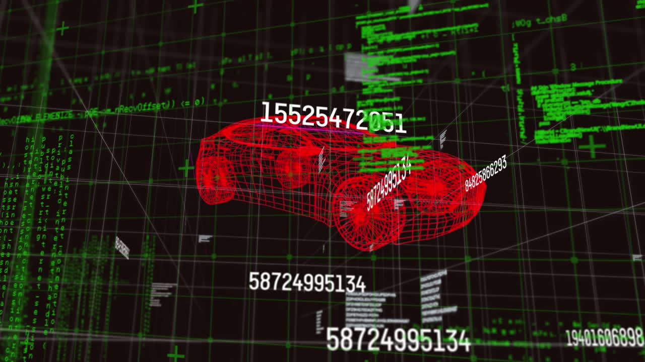 3d 자동차 모델의 애니메이션과 그리드 상의 데이터 처리