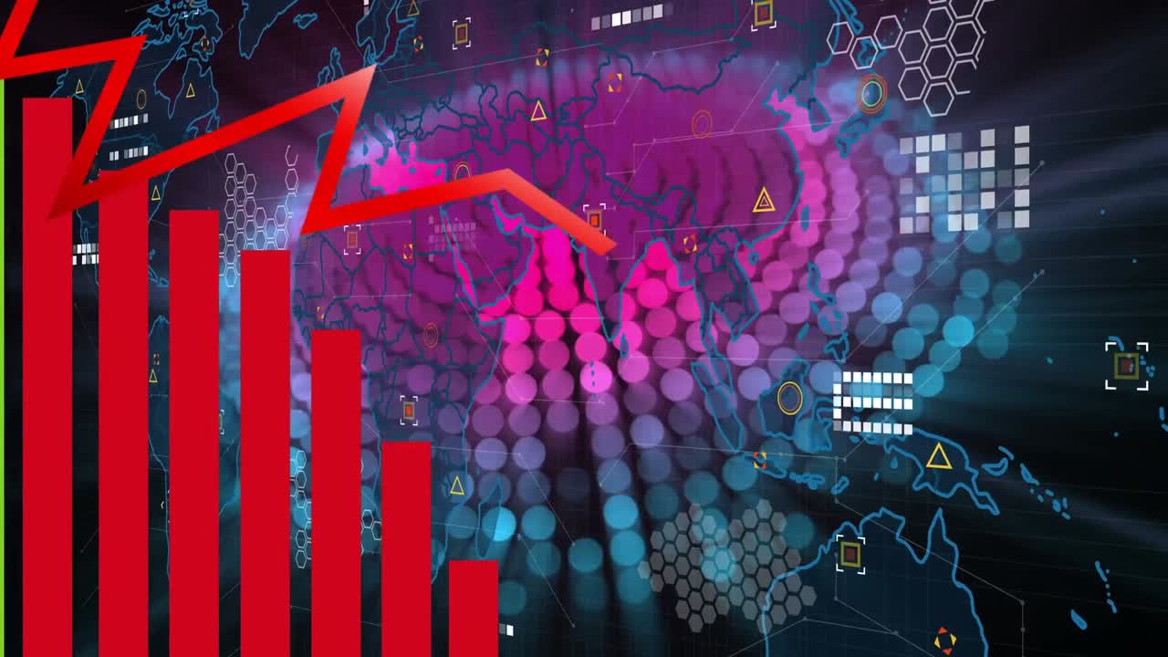la animación del texto blanco comienza con estrellas blancas parpadeantes y rayas colgantes en negro