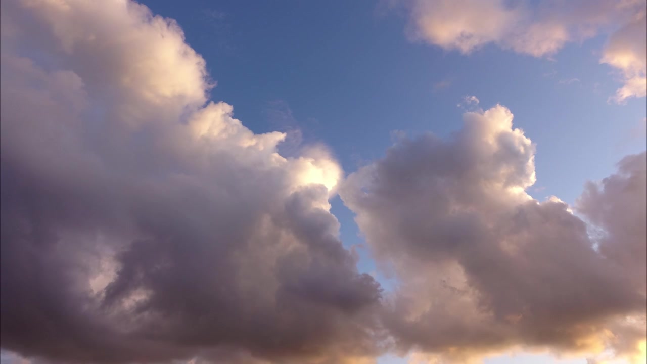 Clouds in the sky. Time lapse.