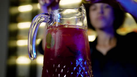 bartender preparing a cocktail