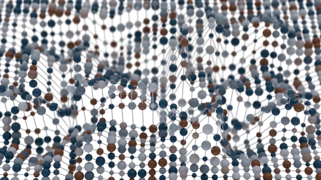 4K Network Molecule Mesh.