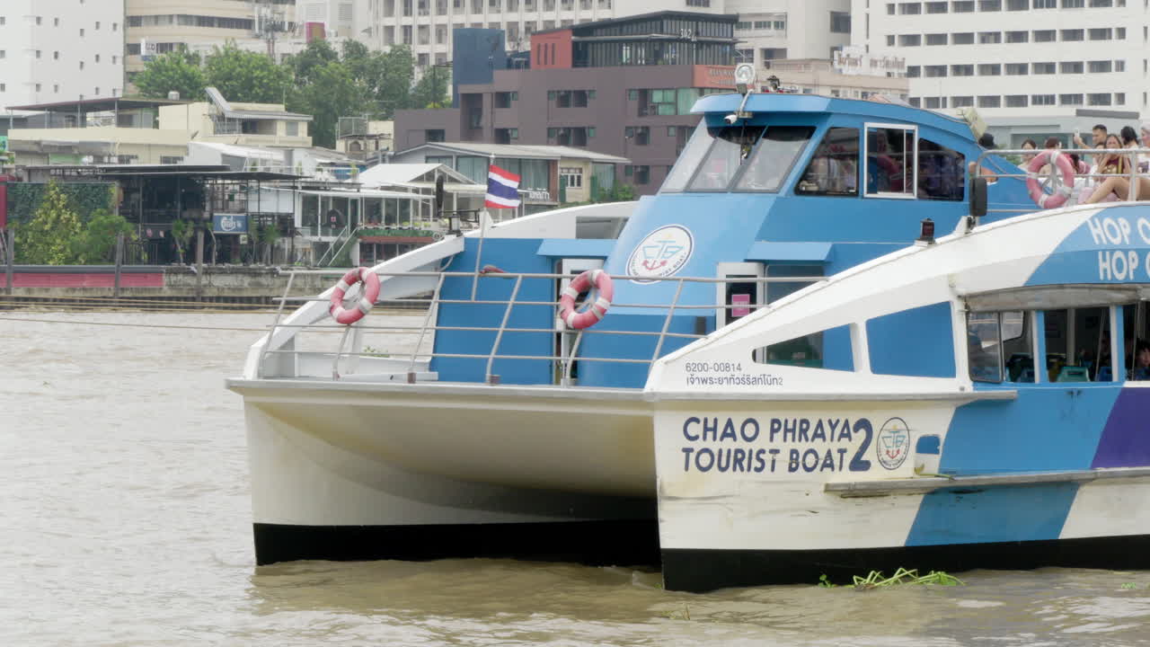 Chao Phraya tourist boat in Bangkok.