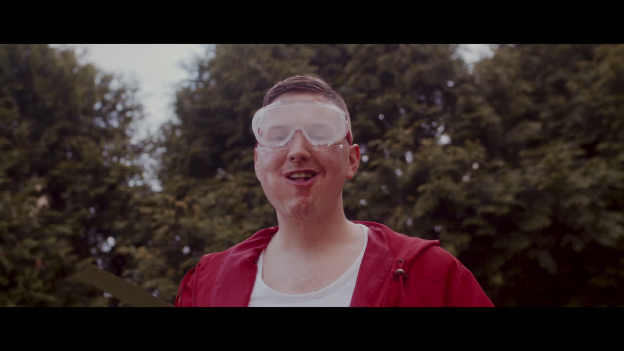 Person Eating Watermelon Outdoors