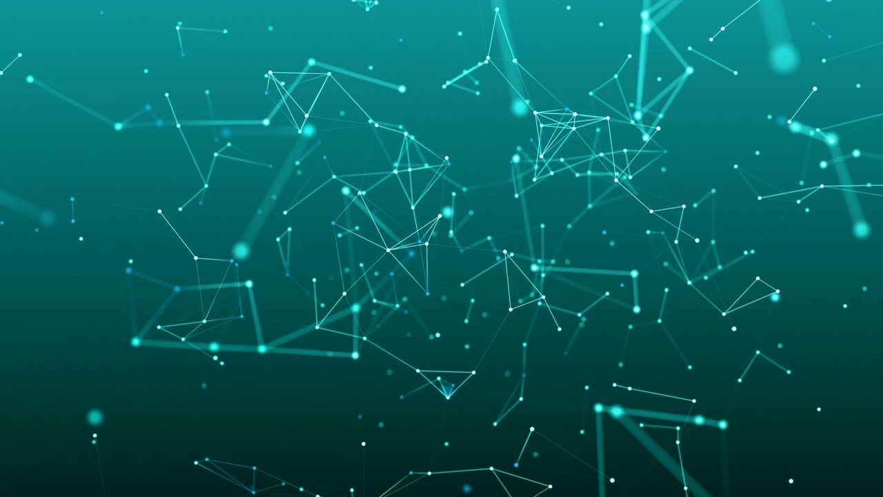 absract geometry background with lines and dots