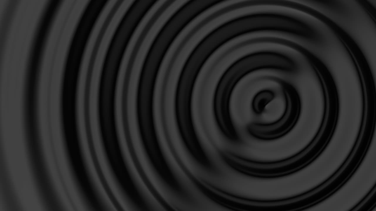 ondas y ondas de agua en la superficie líquida. ilustración de renderizado 3d. video en 4k.