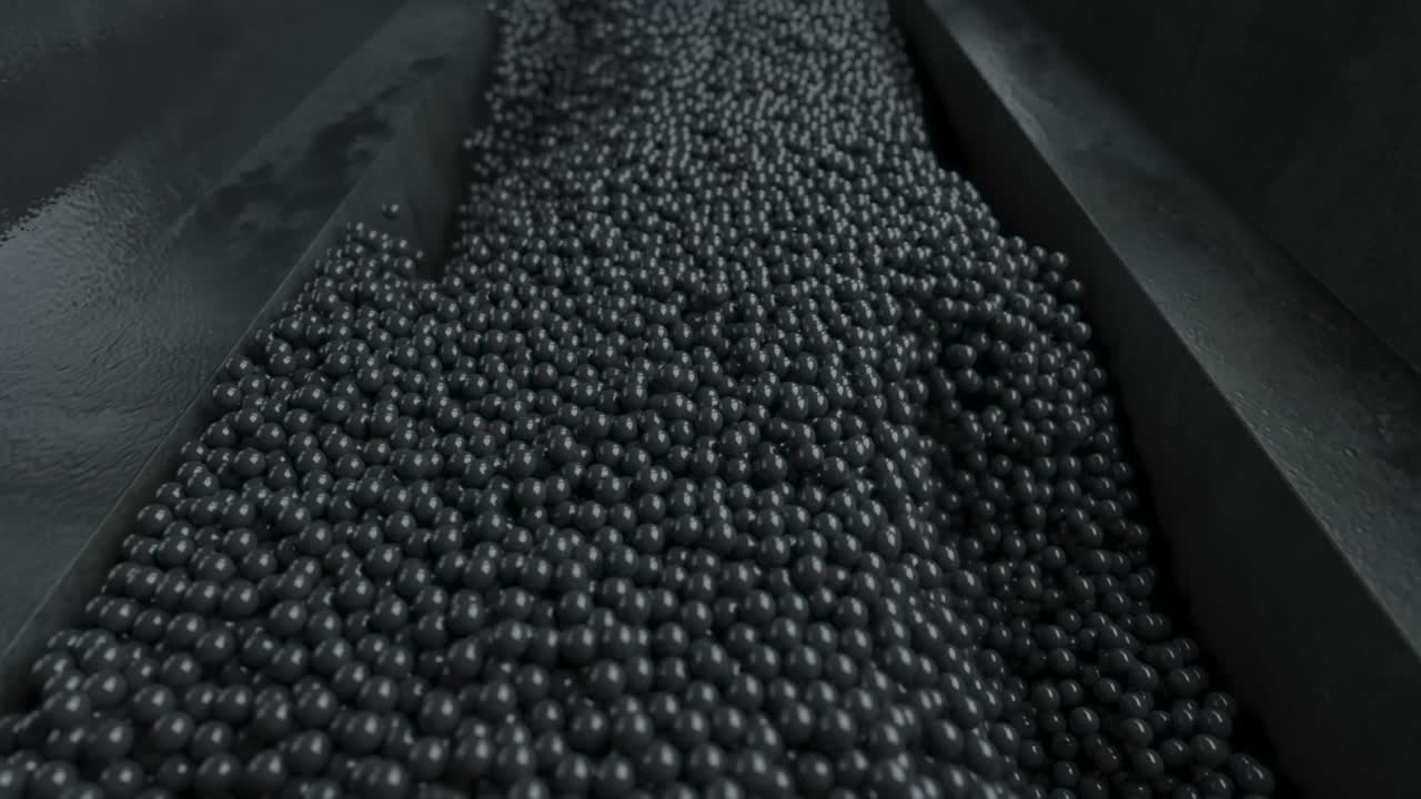 추상적인 3d 렌더링의 반이는 구