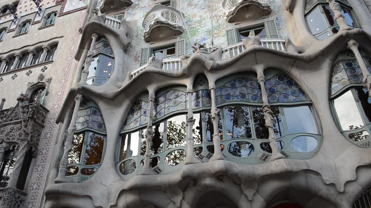 La fachada de la Casa Batlló. Barcelona, España.