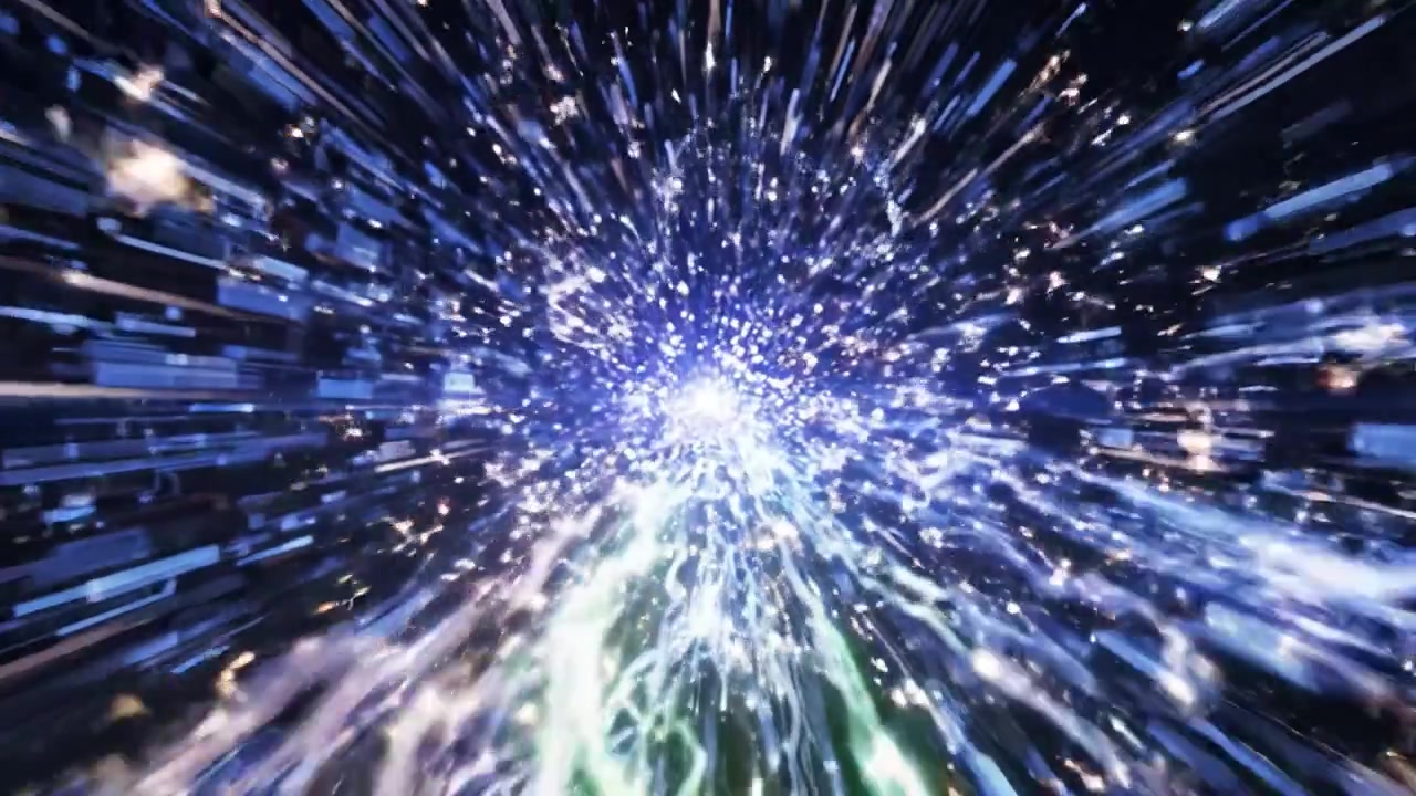 Un viaggio visivo mozzafiato attraverso un vortice di energia e luce: un'esperienza surreale di movimento e profondità catturata in inquadrature drammatiche.
