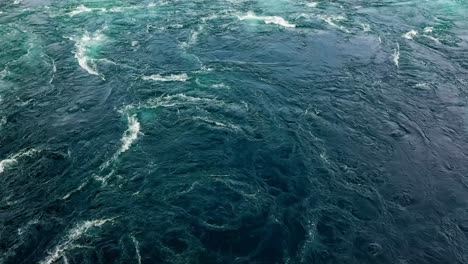 Waves-of-water-of-the-river-and-the-sea-meet-each-other-during-high-tide-and-low-tide.