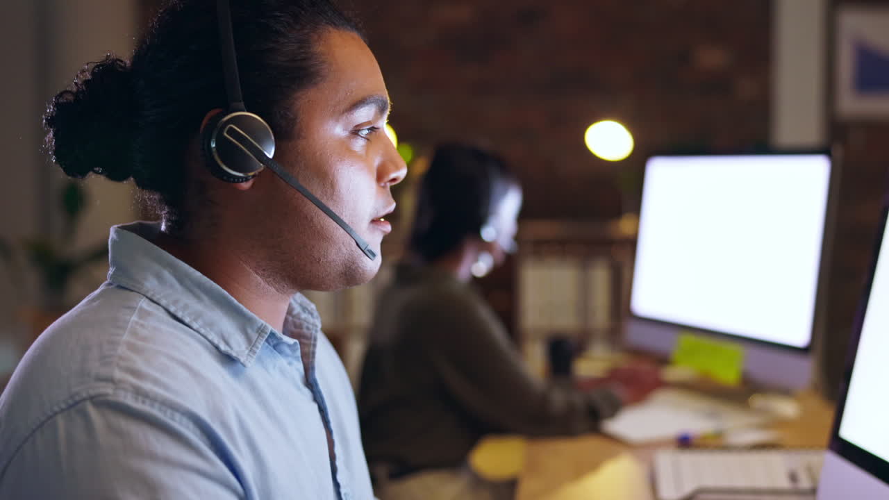 Crm, communication or man consulting in call