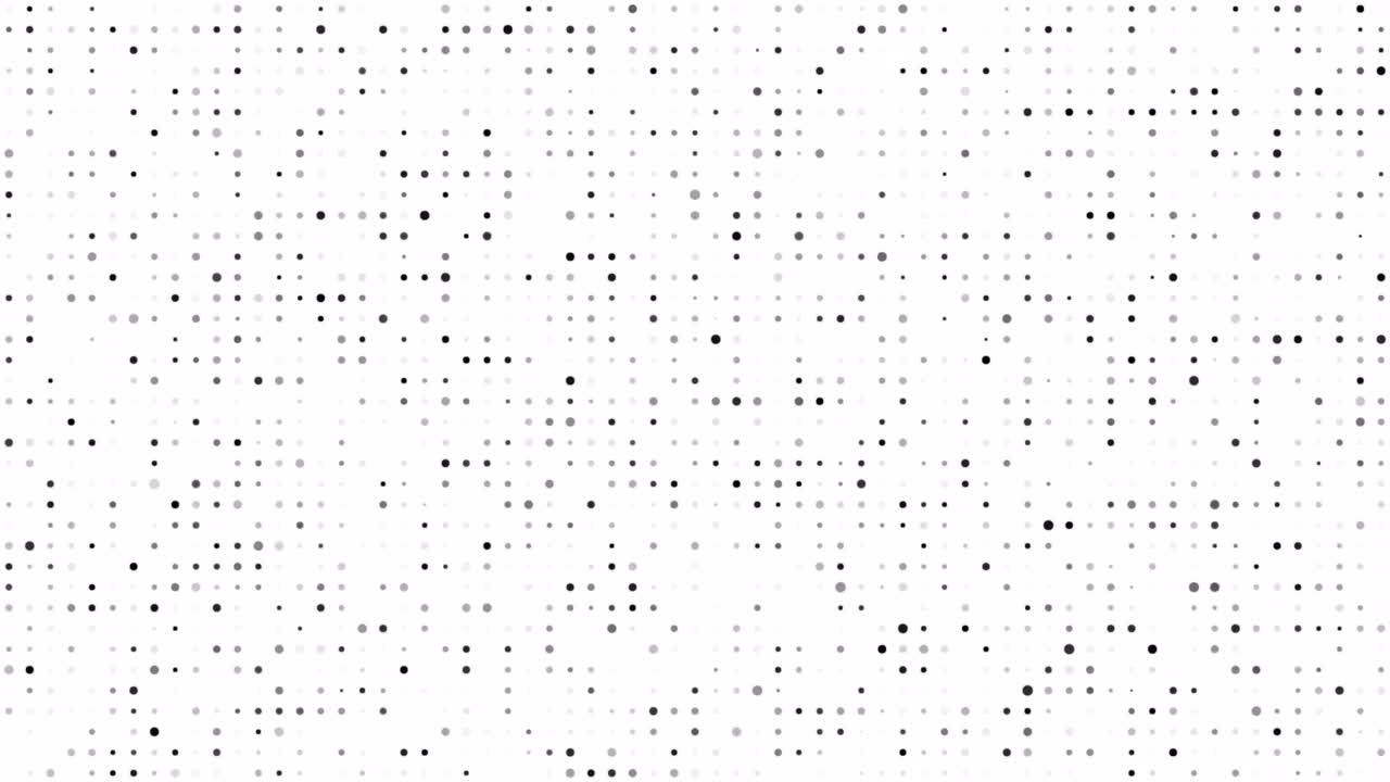 Black and white flashing dots. Looping Animation. Background panels.