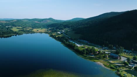 skuleberget, the outdoor village, firluftsbyn, drone