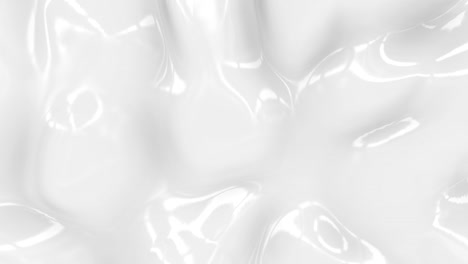 fondo blanco abstracto líquido. textura lisa y brillante bucle de renderización 3d 4k