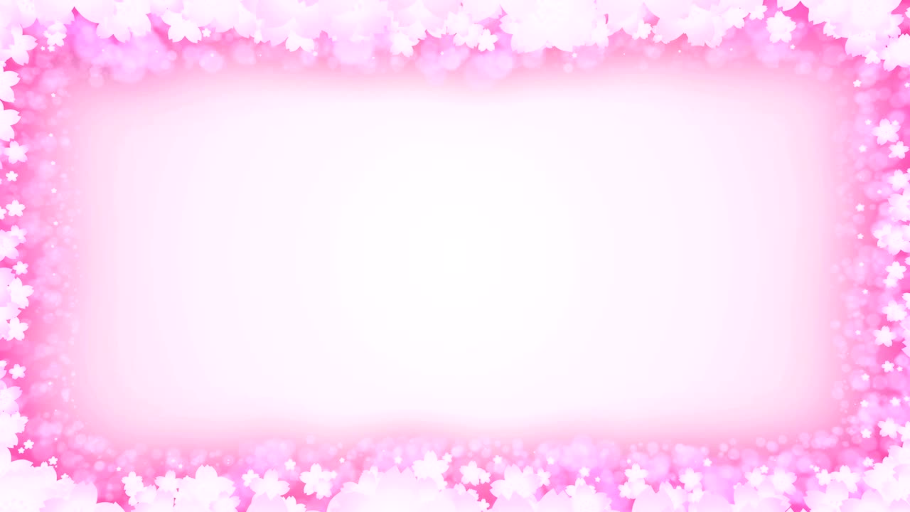 체리 꽃, 전통적인 일본 신년, 루프 애니메이션