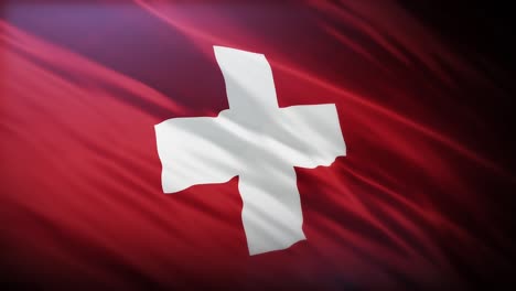 Flag-of-Switzerland,-full-screen-in-4K-high-resolution-Swiss-Confederation-flag-4K