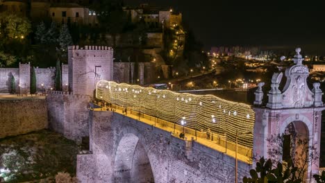 wonderful landscape over ancient town at night