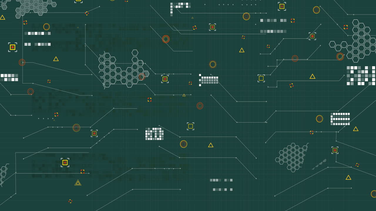 animación del procesamiento de datos científicos sobre un fondo negro