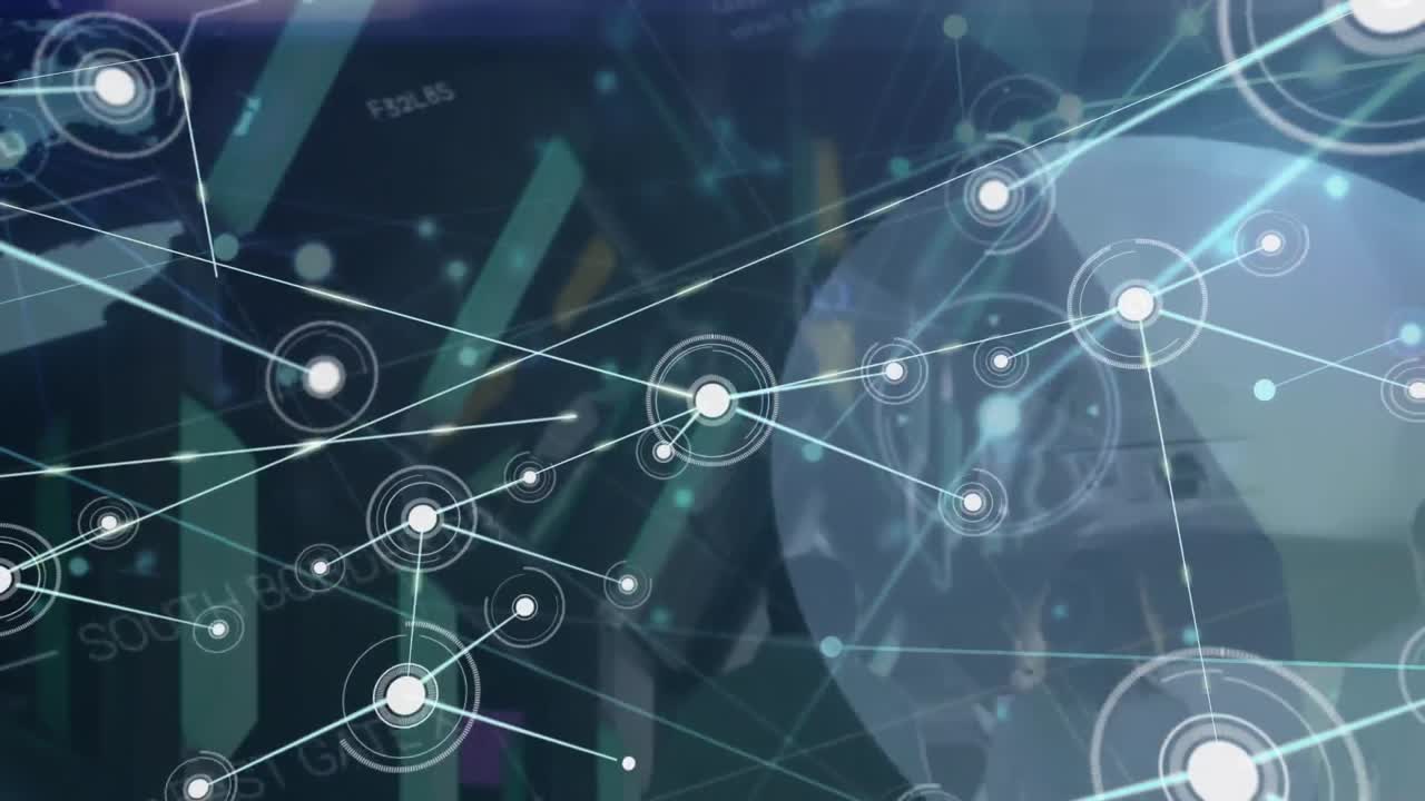 Animation of data processing over data processing