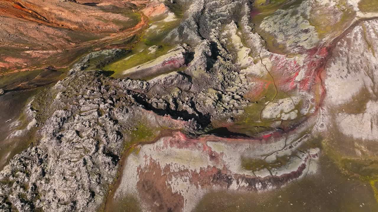 Aerial View of Volcanic Landscape