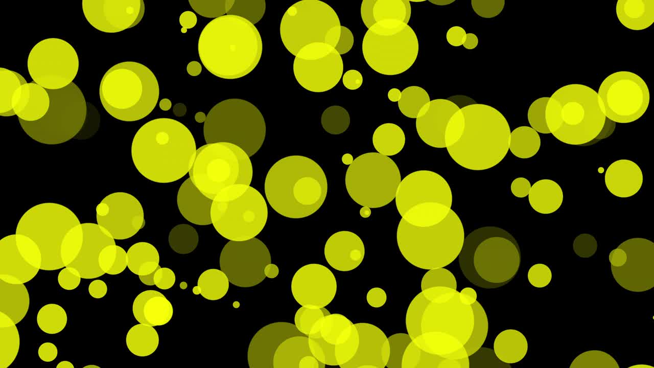 움직이는 원과 함께 검은 바탕