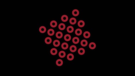4k video model stroboscopic and hypnotic effect, in 16: 9 video format.