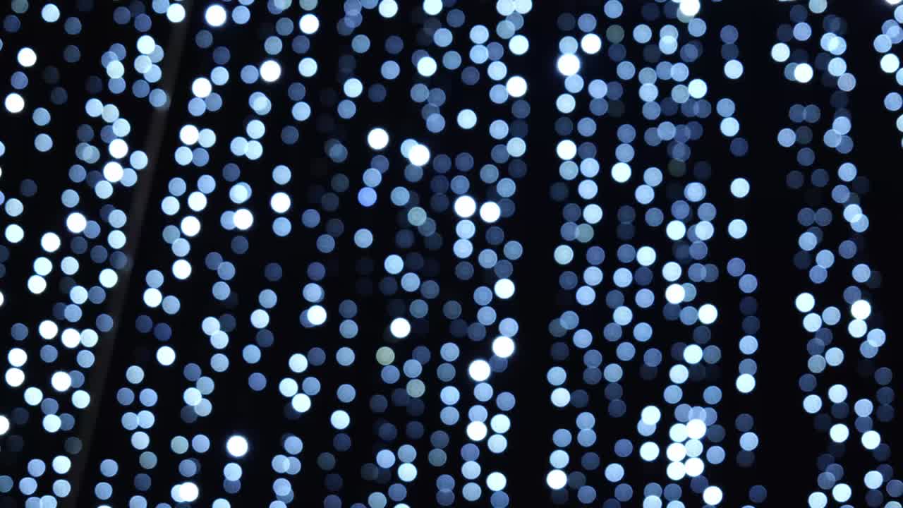 las luces de bokeh, las luces de navidad borrosas.