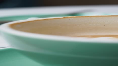 empty coffee cup close up