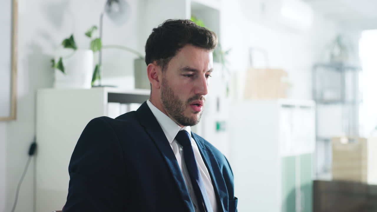 Professional businessman in an office setting