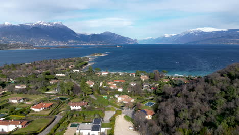 Drone-aerial-view-lake-garda-italy-summer-sun