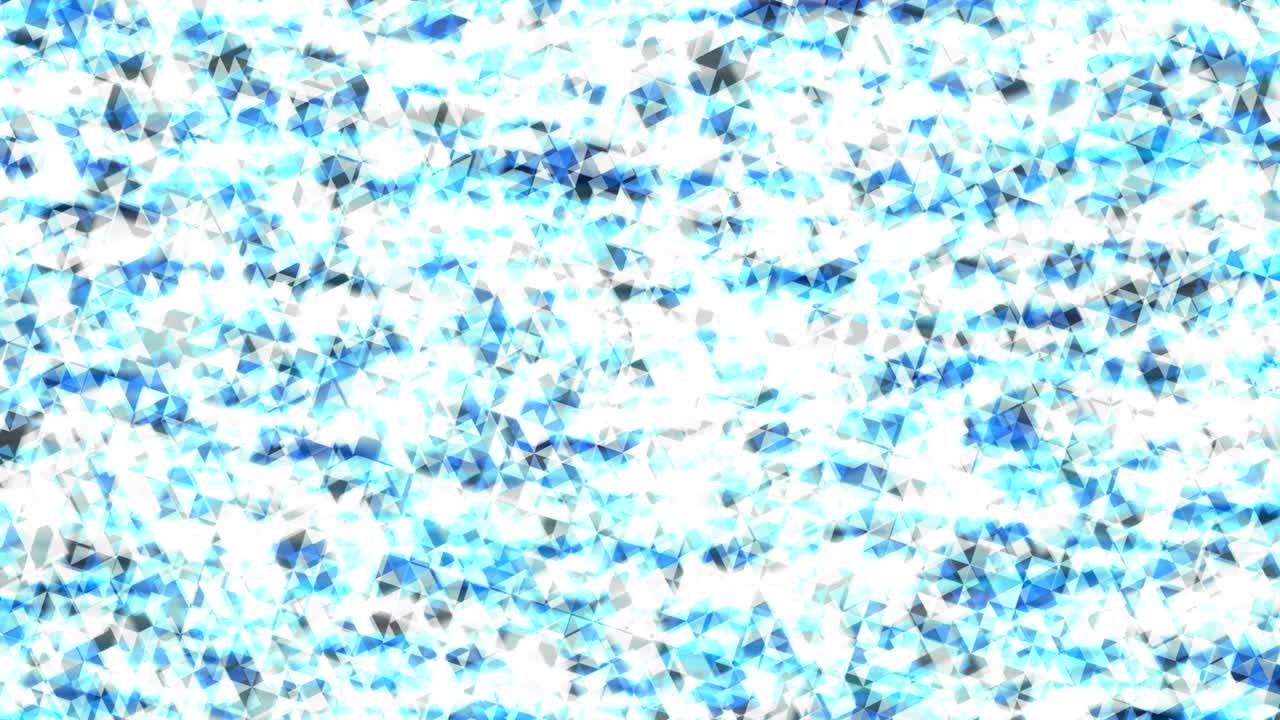 추상적인 기하학 다각형 사각형 상자 및 삼각형 파란색 반이는 패턴 배경 회전 이동, 원활한 루핑 애니메이션 4k