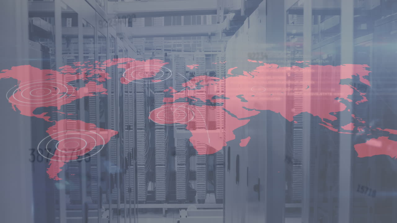 빈 서버 에 대한 세계 지도를 통해 여러 번 변하는 번호