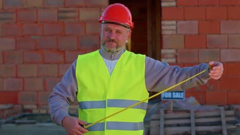 positive builder engineer architect looking approvingly at camera showing thumbs up, like sign