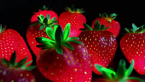 glowing strawberries