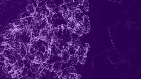 Network-of-connections-against-purple-background