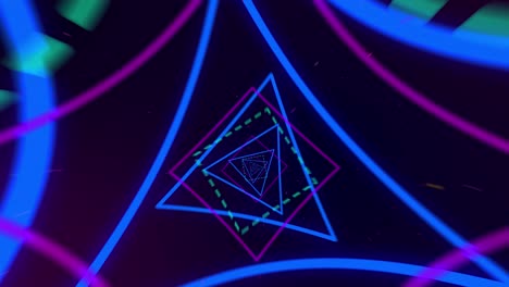 4k abstracto de fondo de túnel con bucle infinito