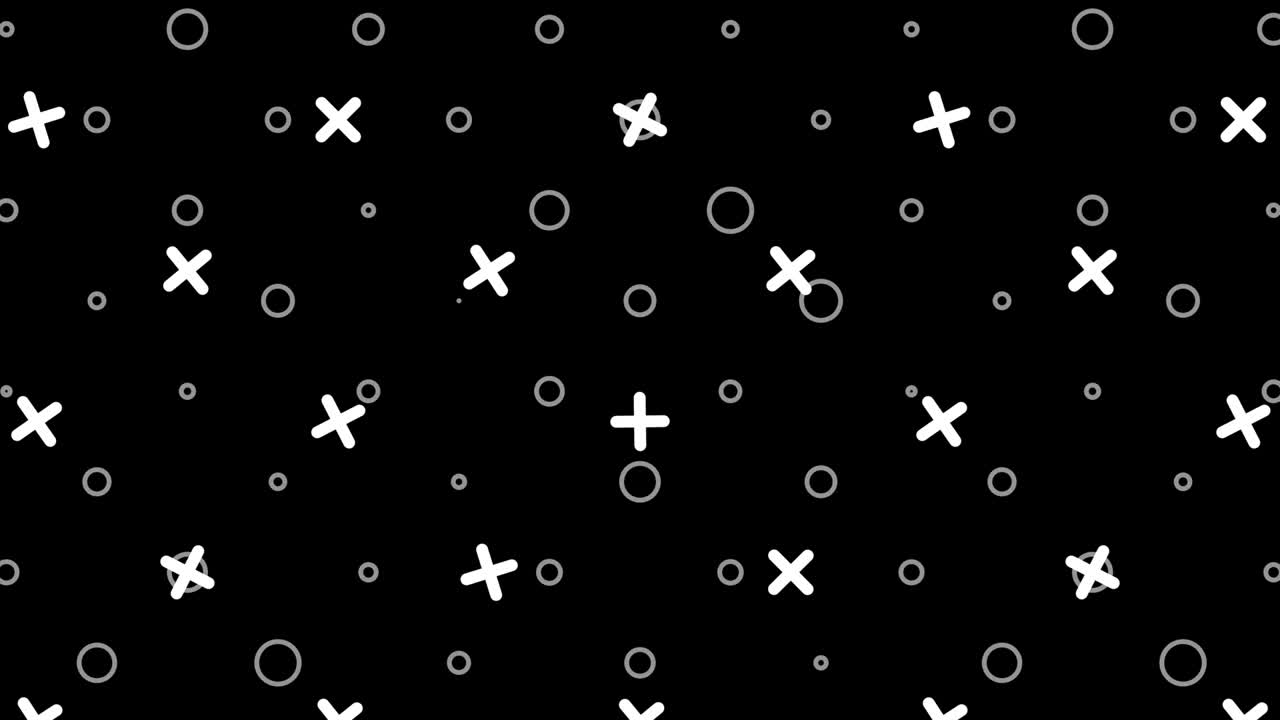 fondo de patrón animado de bucle sin costuras geométrico con canal alfa 4k