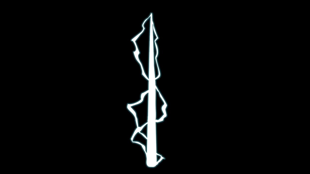 Animation d'éclair blanc isolé sur fond noir.